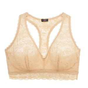 NEVER SAY NEVER CURVY RACERBACK BRALETTE in Blush